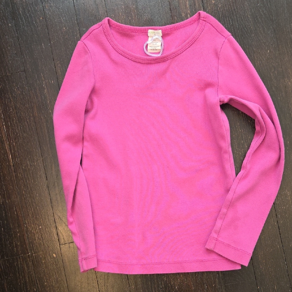 Crewcuts Bright Pink Long Sleeve Tee